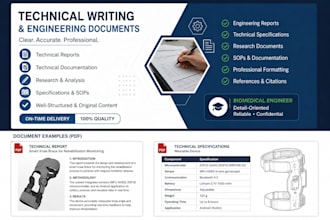 write professional technical reports and engineering documents