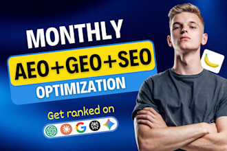 do monthly website aeo GEO ai SEO backlinks for google ai chatgpt perplexity