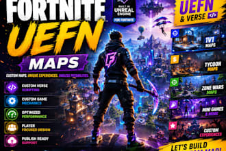 create a custom fortnite uefn map with verse code and game mechanics
