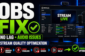 fix obs studio lag audio and streaming problems