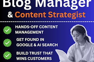 be your website content strategist and blog manager