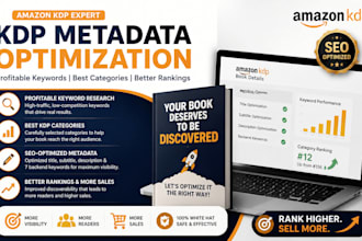 optimize your amazon KDP book metadata with profitable keywords and categories