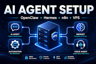 setup fix openclaw hermes agent n8n automation mcp server obsidian ollama vps