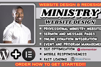 ministry website, church website design, nonprofit website, online ministry