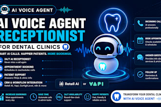 build ai voice agent ai receptionist for dental clinics using retell or vapi ai