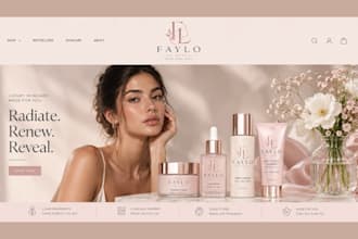 skincare website skincare cosmetics store beauty website skincare shopify store