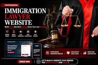 design immigration lawyer website and generate leads