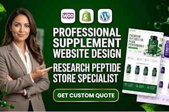 design peptide website supplement website research peptide website peptide store