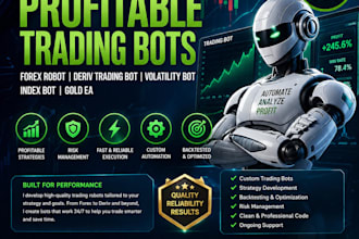 code profitable forex robot, deriv trading bot, volatility bot,index bot,gold ea