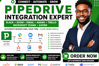 pipedrive slack zoom gmail asana trello microsoft teams zapier integration