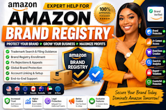 do amazon brand registry, trademark filing and IP accelerator setup