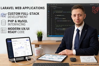 build a complete laravel web application
