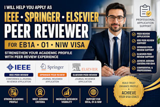 help apply as ieee springer elsevier peer reviewer for eb1a o1 niw visa