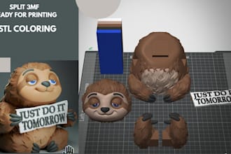 add color to 3d models split parts convert stl to 3mf convert 2d to 3d