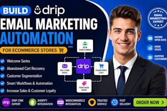 build drip email marketing automation for ecommerce stores