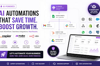 build powerful ai powered workflow automations with zapier, makecom and n8n