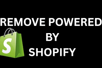 remove powered by shopify from your store footer