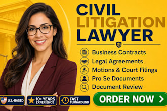 be civil lawyer in family law,legal agreements,legal contracts,motions,lawsuits