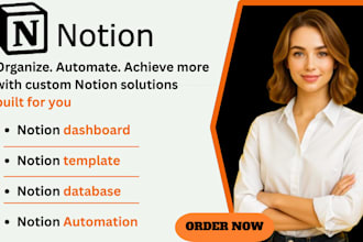 be your notion expert to design custom notion template and workspace