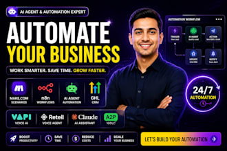 automate your business with make com n8n ai agent ghl vapi retell claude ai a2p
