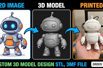 convert your 2d image or photo into a 3d printable stl model