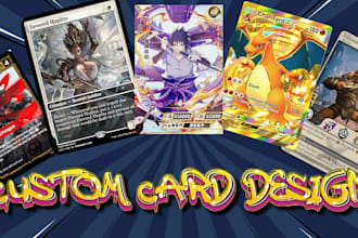 design custom card game, board game, trading card, tcg, tarot card and card game