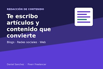 write engaging blog articles and social media content for your business