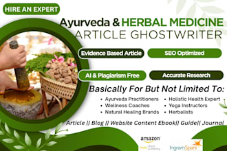 write article, content, SEO blog on ayurveda, herbal medicine, medicinal plant