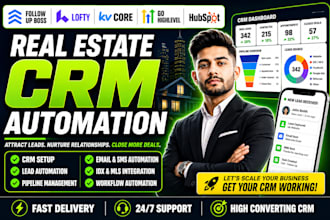 setup real estate crm automation kvcore lofty sierra interactive follow up boss