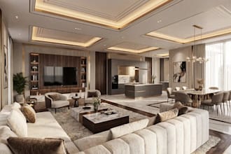 redesign building interior, open concept layout, revit 3d model, bathroom, cgi