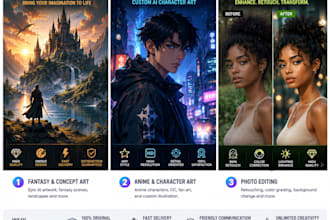 create stunning ai images, photo editing, and custom artwork