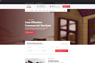 build squarespace roofing contractor website roofing portfolio company website