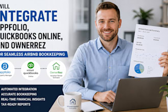 integrate appfolio, quickbooks online, ownerrez for seamless airbnb bookkeeping