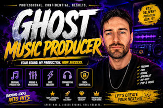 be your professional ghost music producer with fast delivery