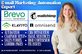 setup brevo sendinblue klaviyo omnisend mailchimp email marketing automation CRM