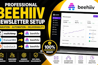 setup beehiiv newsletter, migrate subscribers and automate email workflows