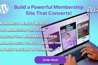 build wordpress membership portal with pmpro, content lock and lms