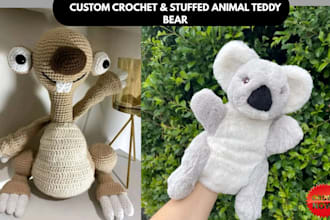 do handmade stuffed animal and create personalized crochet plush labubu doll toy
