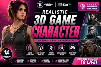 do unreal engine daz 3d realistic character 3d game character modeling animation