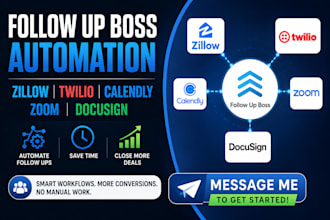 integrate follow up boss zillow twilio calendly zoom docusign workflow