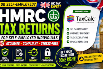 prepare accurate hmrc tax returns for self employed individuals using taxcalc