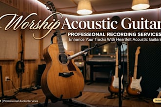 play the acoustic guitar for your worship track