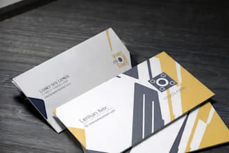 design professional business card and stationary