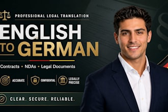 translate english legal contracts and ndas into italian german spanish