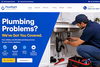 build squarespace plumbing contractor website electrical website roofing site