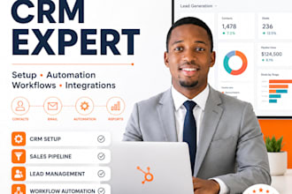 build hubspot CRM automation workflows and pipelines
