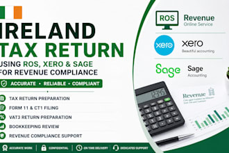 prepare ireland tax return using ros xero sage for revenue compliance