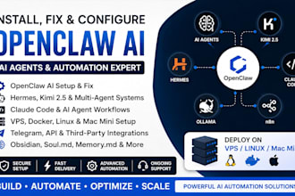 fix install openclaw bot hermes open claw multi agent obsidian claude code vps