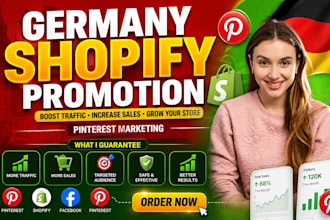 promote shopify store with ads to 120m active germany audience to increase sales