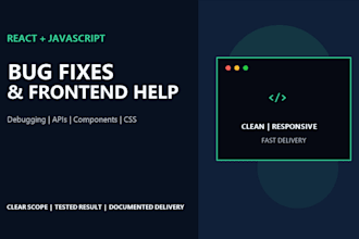 fix react javascript bugs and responsive frontend issues